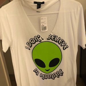 Forever 21 alien shirt